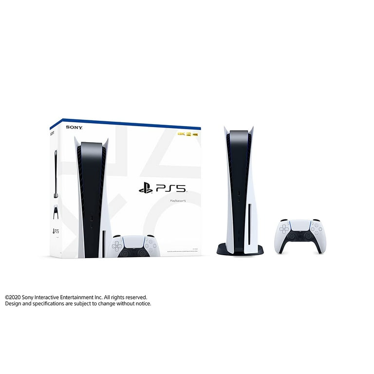  Playstation 5 Disc Version PS5 Console - 4K-TV Gaming, 120Hz 8K  Output, 16GB GDDR6, 825GB SSD, WiFi 6, Bluetooth 5.1^ : Video Games
