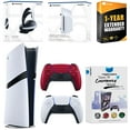 thumbnail image 1 of Sony PlayStation 5 Pro Digital Bundle with Disc Drive, Extra Controller, Pulse Elite Headset, MightySkins Voucher and 1 Year Extended Warranty - Volcanic Red, 1 of 4