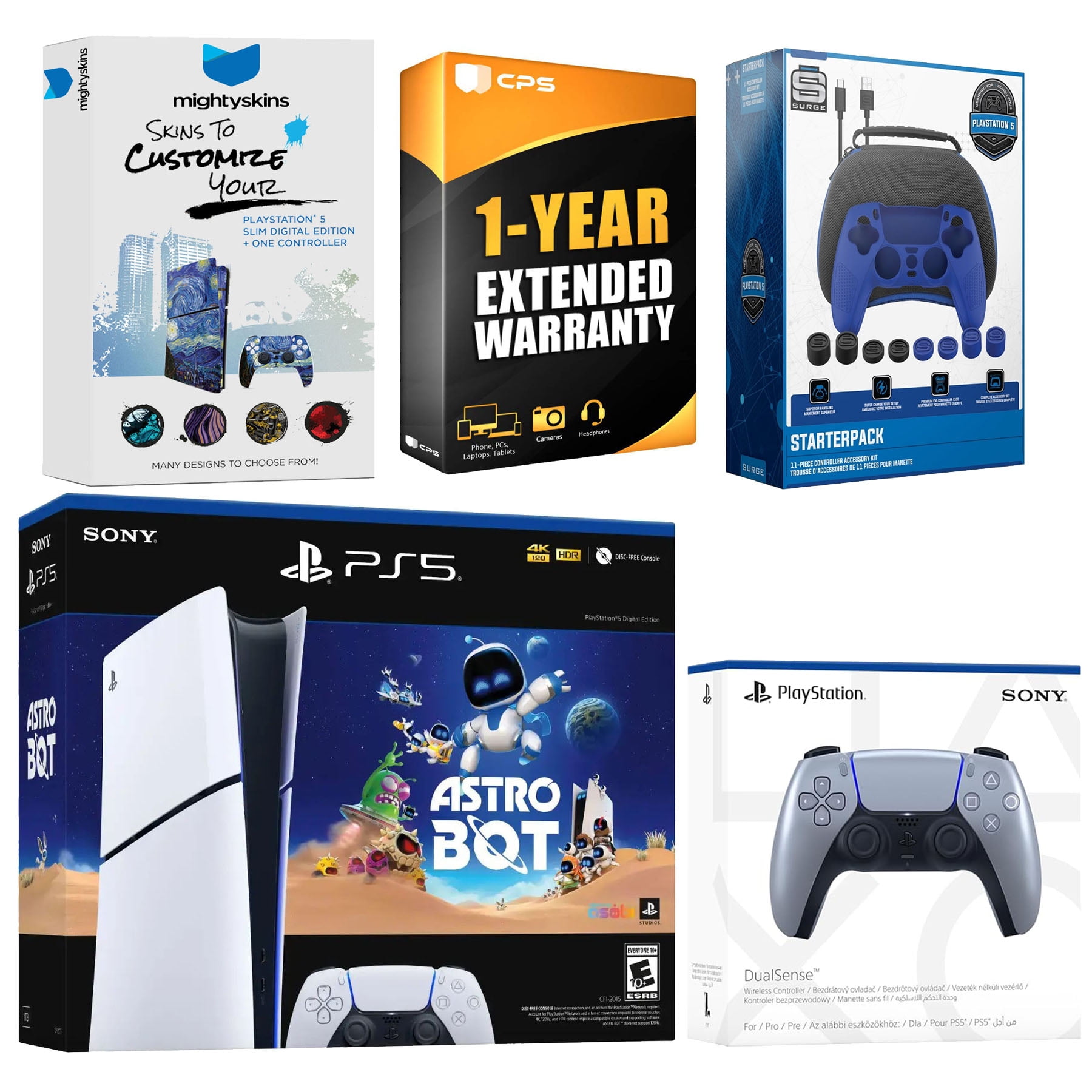 Sony PlayStation 5 Slim Digital Astro Bot Bundle with Extra Sterling ...