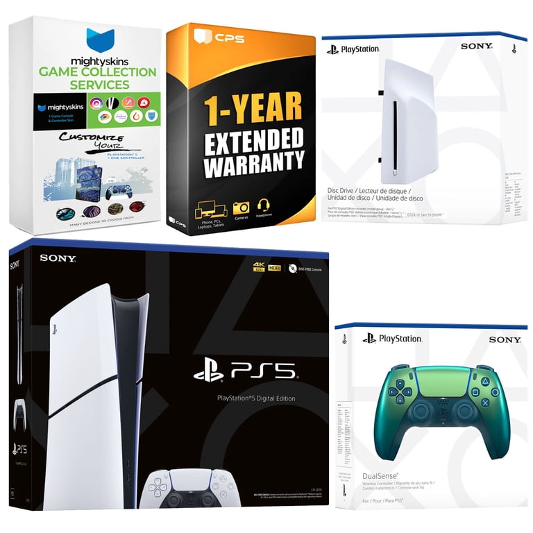 Sony PlayStation 5 Slim Digital Bundle with Disc Drive, Extra