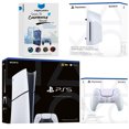 thumbnail image 1 of Sony PlayStation 5 Slim Digital Bundle with Disc Drive, Extra Controller and MightySkins Code - Chroma Pearl, 1 of 4