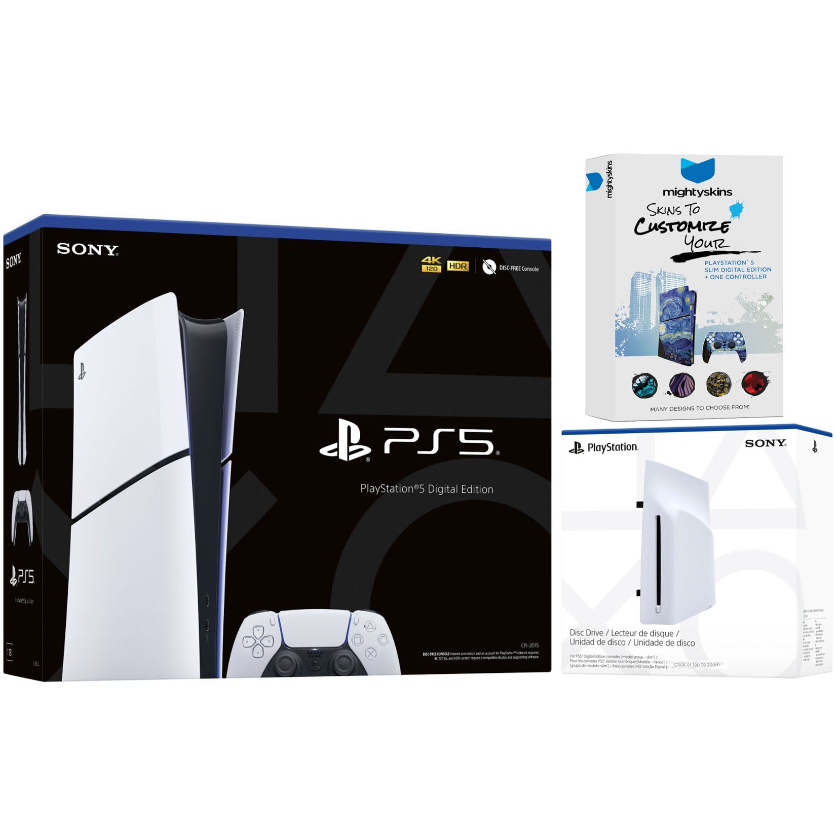 Sony PlayStation 5 Slim Digital Bundle with Disc Drive and