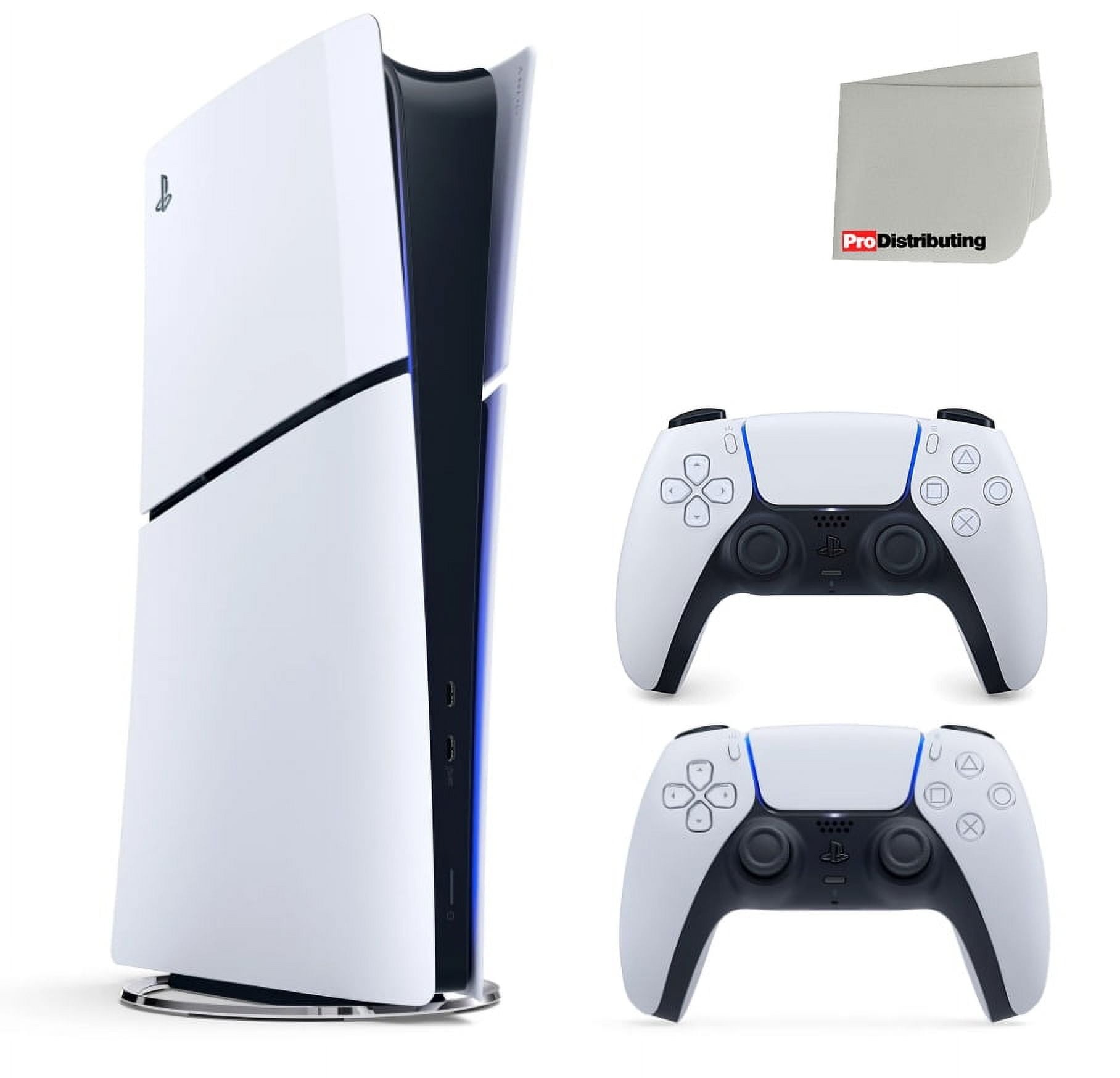 Sony PlayStation 5 Slim Digital Console with Extra Glacier White