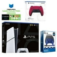 thumbnail image 1 of Sony PlayStation 5 Slim Digital with Extra Cosmic Red Controller, Pro Gamer Starter Kit and MightySkins Game Pack Code, 1 of 4