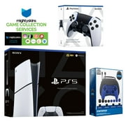 Sony PlayStation 5 Slim Digital with Extra Edge Controller, Pro Gamer Starter Kit and MightySkins Game Pack Code
