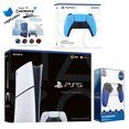 thumbnail image 1 of Sony PlayStation 5 Slim Digital with Extra Starlight Blue Controller, Trigger Stop Kit and MightySkins Decal Voucher, 1 of 4