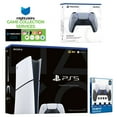 thumbnail image 1 of Sony PlayStation 5 Slim Digital with Extra Sterling Silver Controller, FPS Grip Kit and MightySkins Game Pack Code, 1 of 4