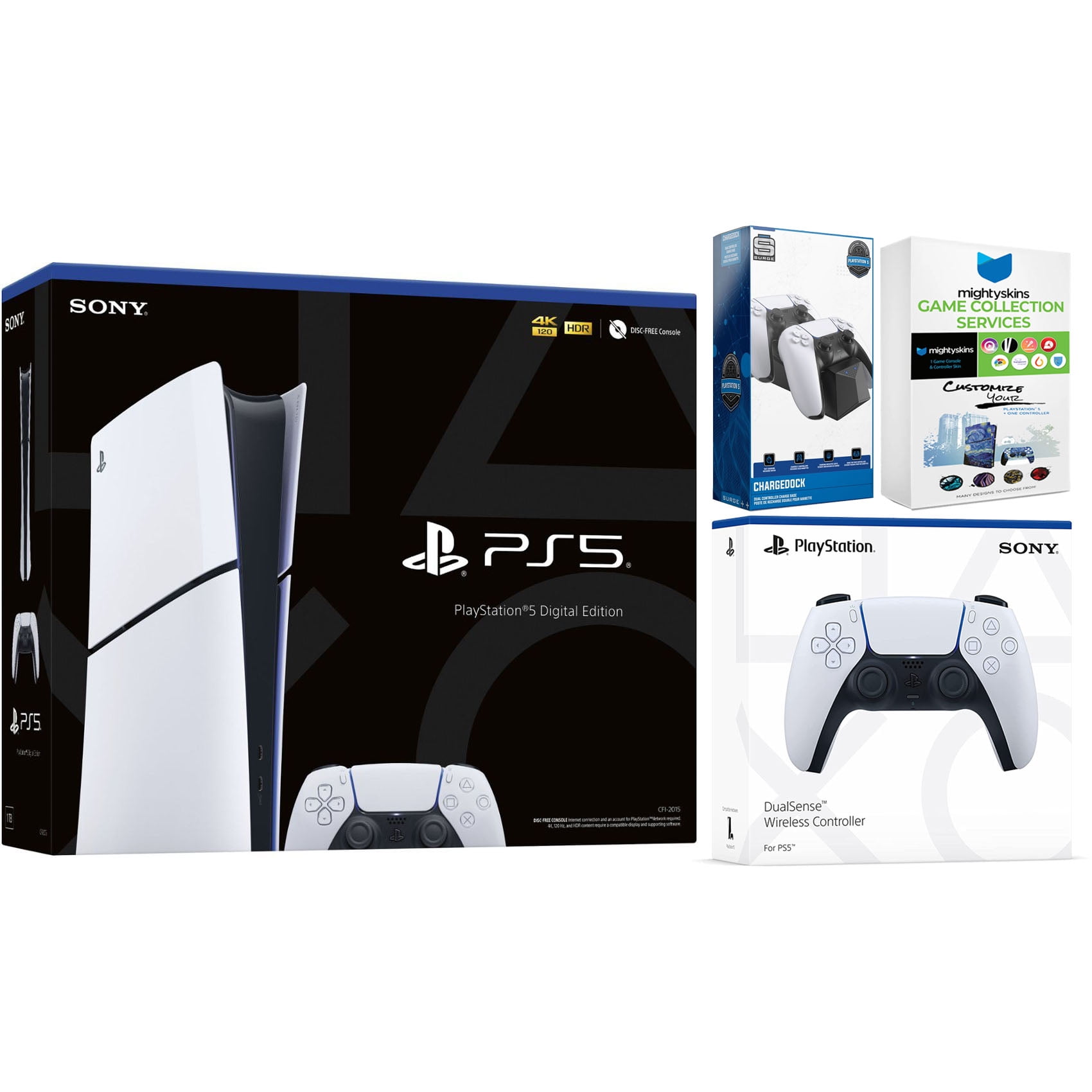 Sony PlayStation 5 Slim Digital with Extra Midnight Black