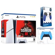 Sony PlayStation 5 Slim Disc Call of Duty Modern Warfare 3 Bundle with Extra Starlight Blue Controller and Surge Trigger Kit