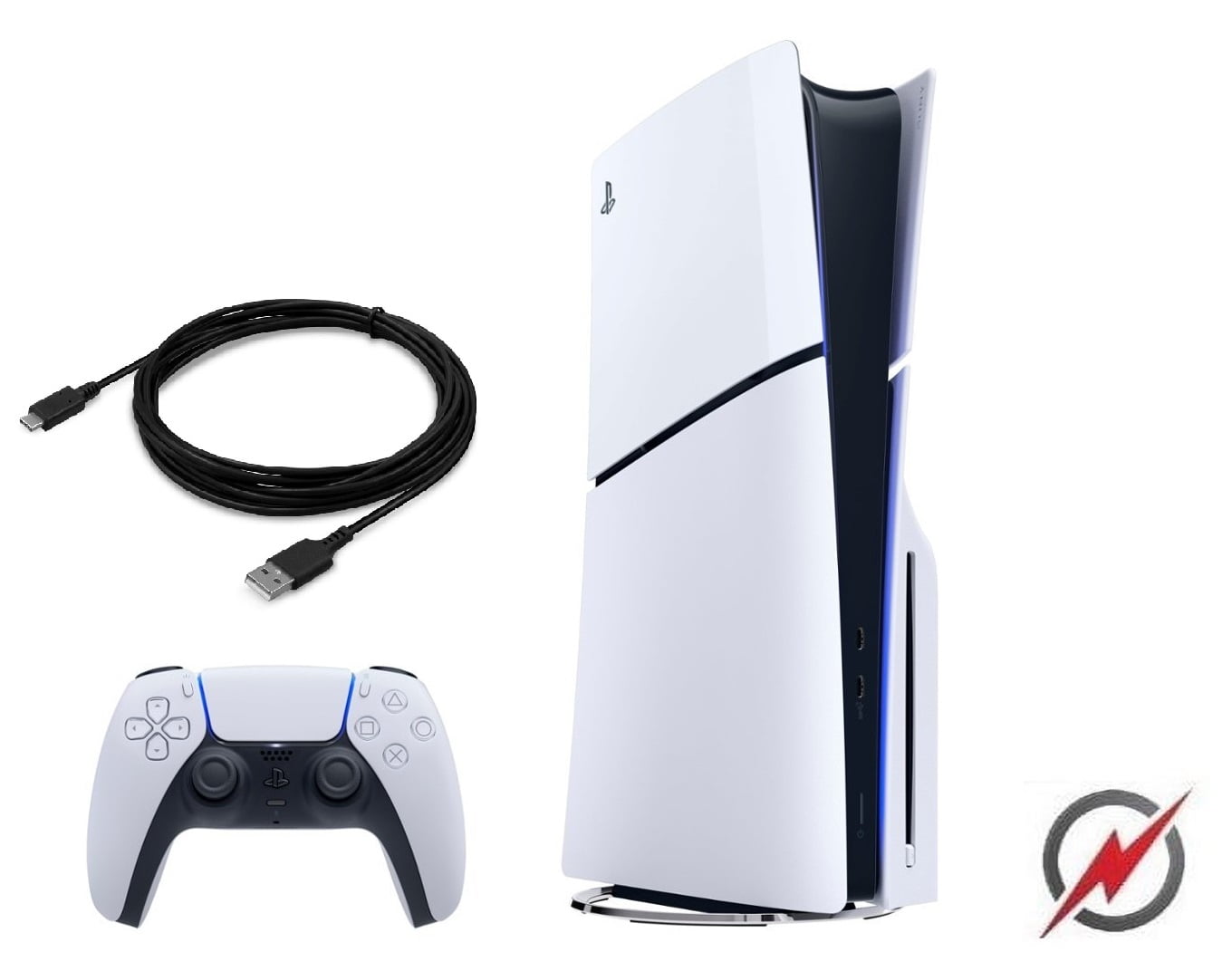 Sony PlayStation 5 Slim Disc Console - White Limited Powever