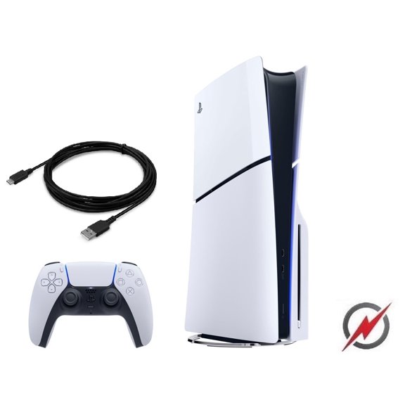 Sony PlayStation 5 Slim Disc Console -White Limited Powever Bundle