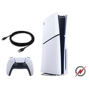 Sony PlayStation 5 Slim Disc Console -White Limited Powever Bundle