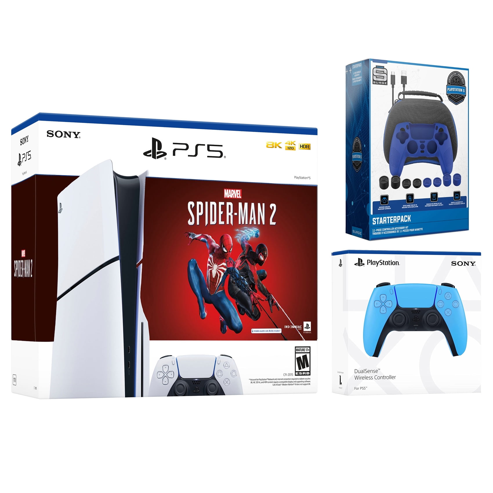 PlayStation - PlayStation５ PlayStation 5 Slim Disc Edition with White & Galactic Purple
