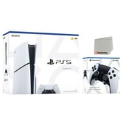 Sony PlayStation 5 Slim Disc PS5 Video Game Console with Extra Edge Controller
