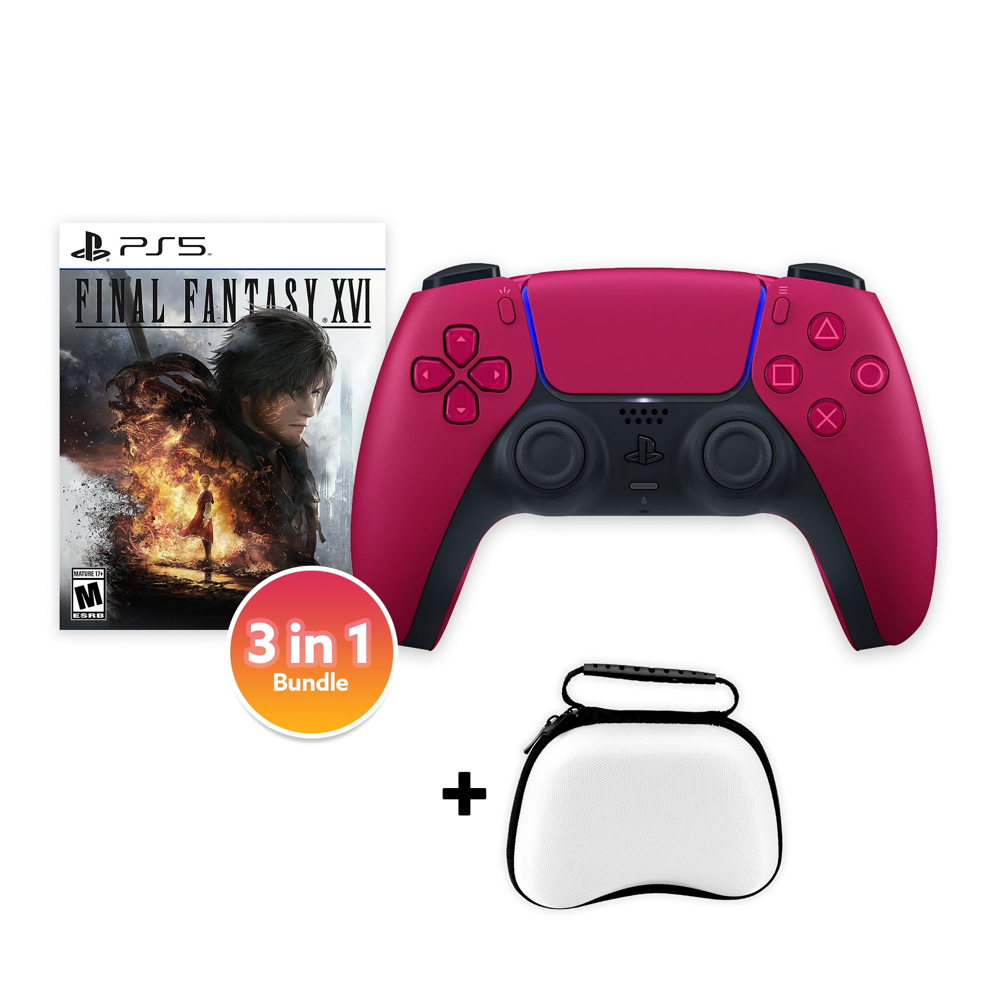 Sony PlayStation 5 with Final Fantasy XVI, for PlayStation 5, Cosmic Red