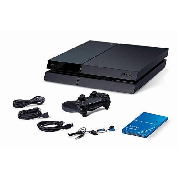 Restored Sony, PlayStation PS4, 500GB, Console with 1 Controller, Black, 1