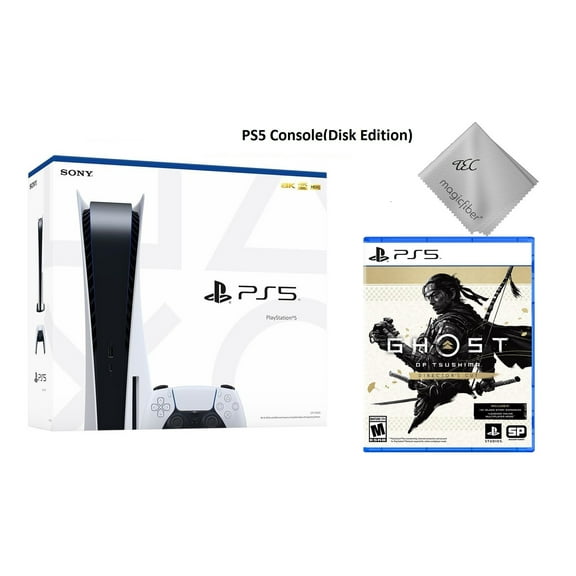 Sony PlayStation_PS5 Gaming Console(Disc Version) with Ghost of Tsushima Director's Cut Game Bundle