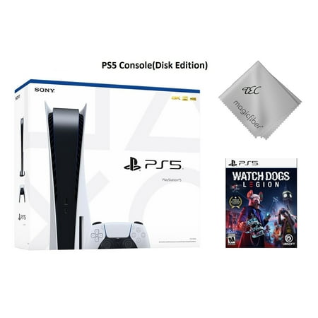 Sony PlayStation_PS5 Gaming Console(Disc Version) with Watch Dogs: Legion Game Bundle