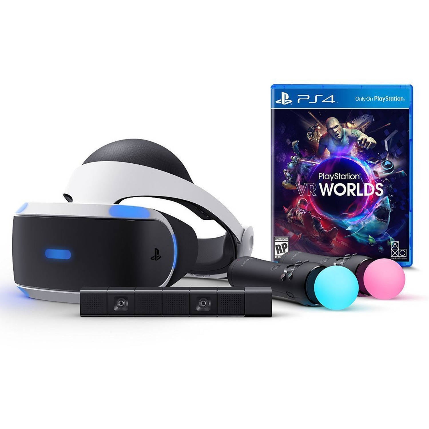 sommer varme fordelagtige Sony PlayStation VR Worlds Bundle with Move Accessories - Walmart.com