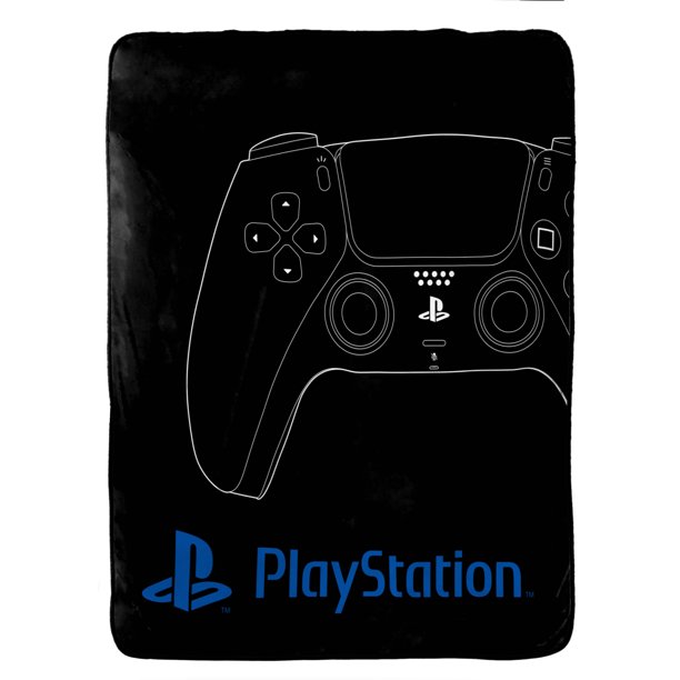 Sony PlayStation Vintage Hardware 46x60 Silk Touch Gaming Blanket