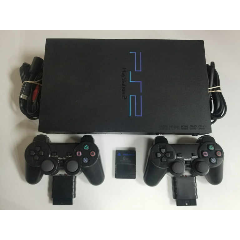 Sony Playstation 2 PS2 Console Bundle 2 Wireless Controllers (Used