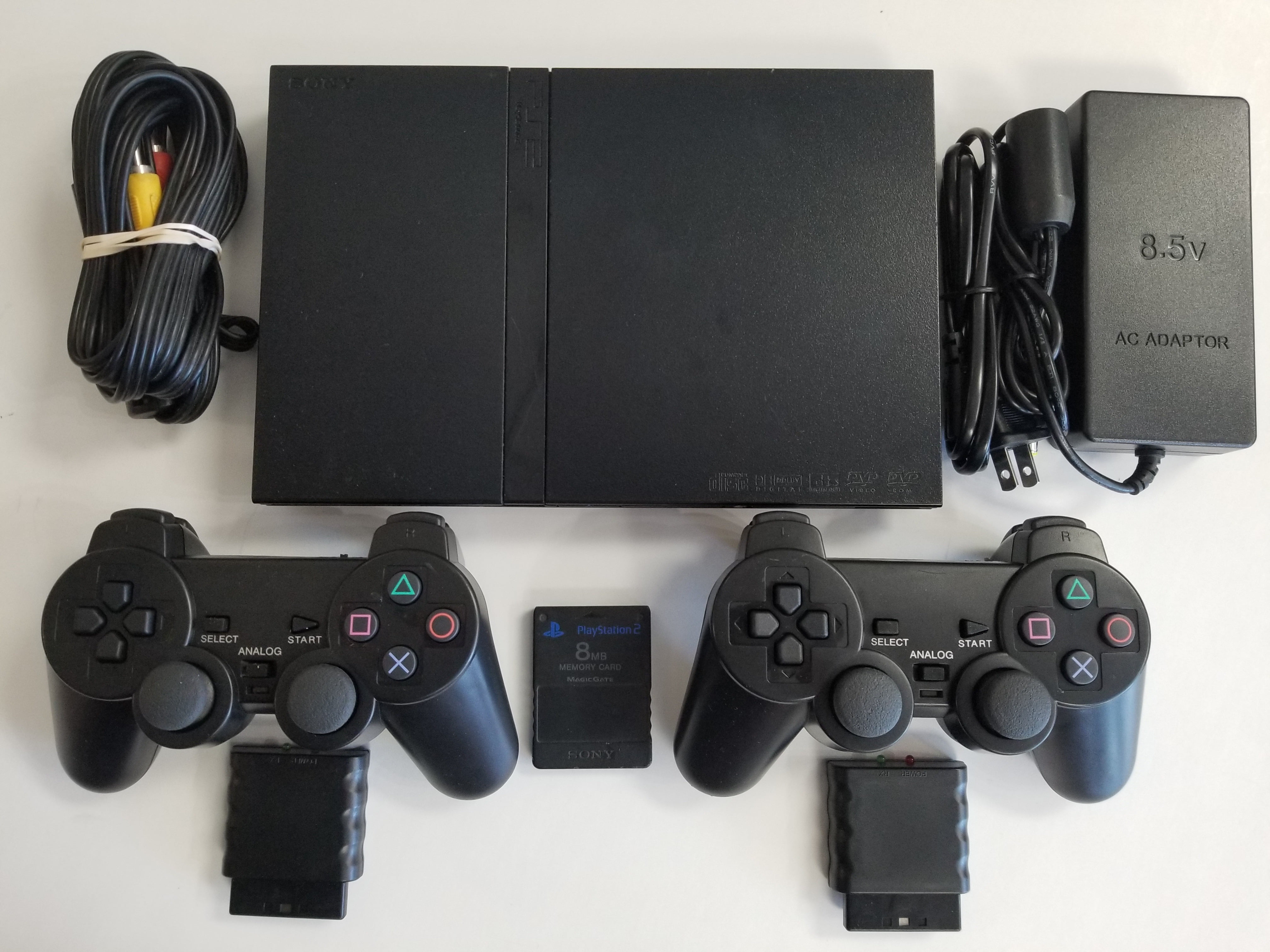 Sony Playstation 2 (PS2) Slim Game Console Complete Set with