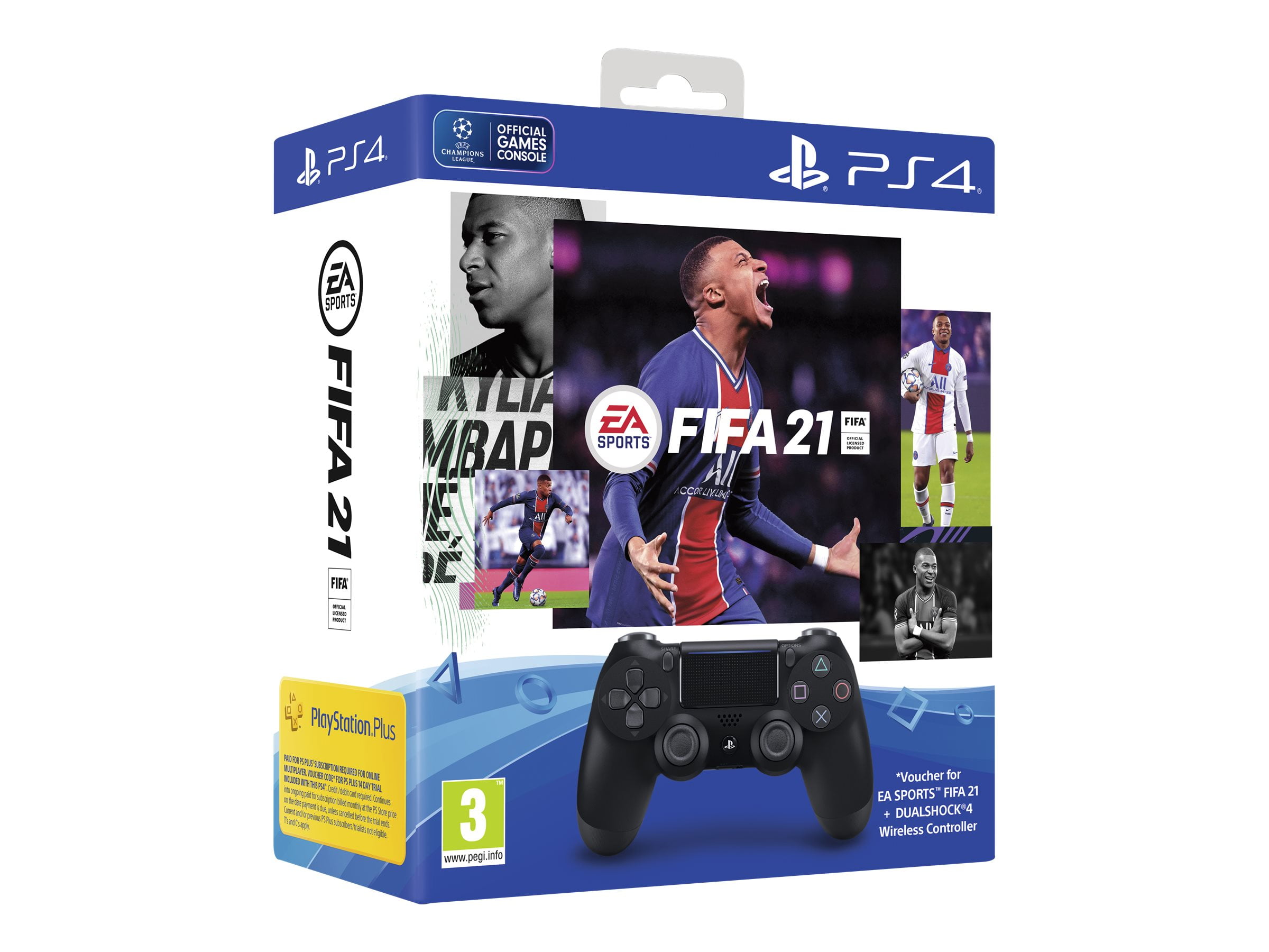 Sony Playstation 4 DualShock 4 Controller With FIFA 21, Black