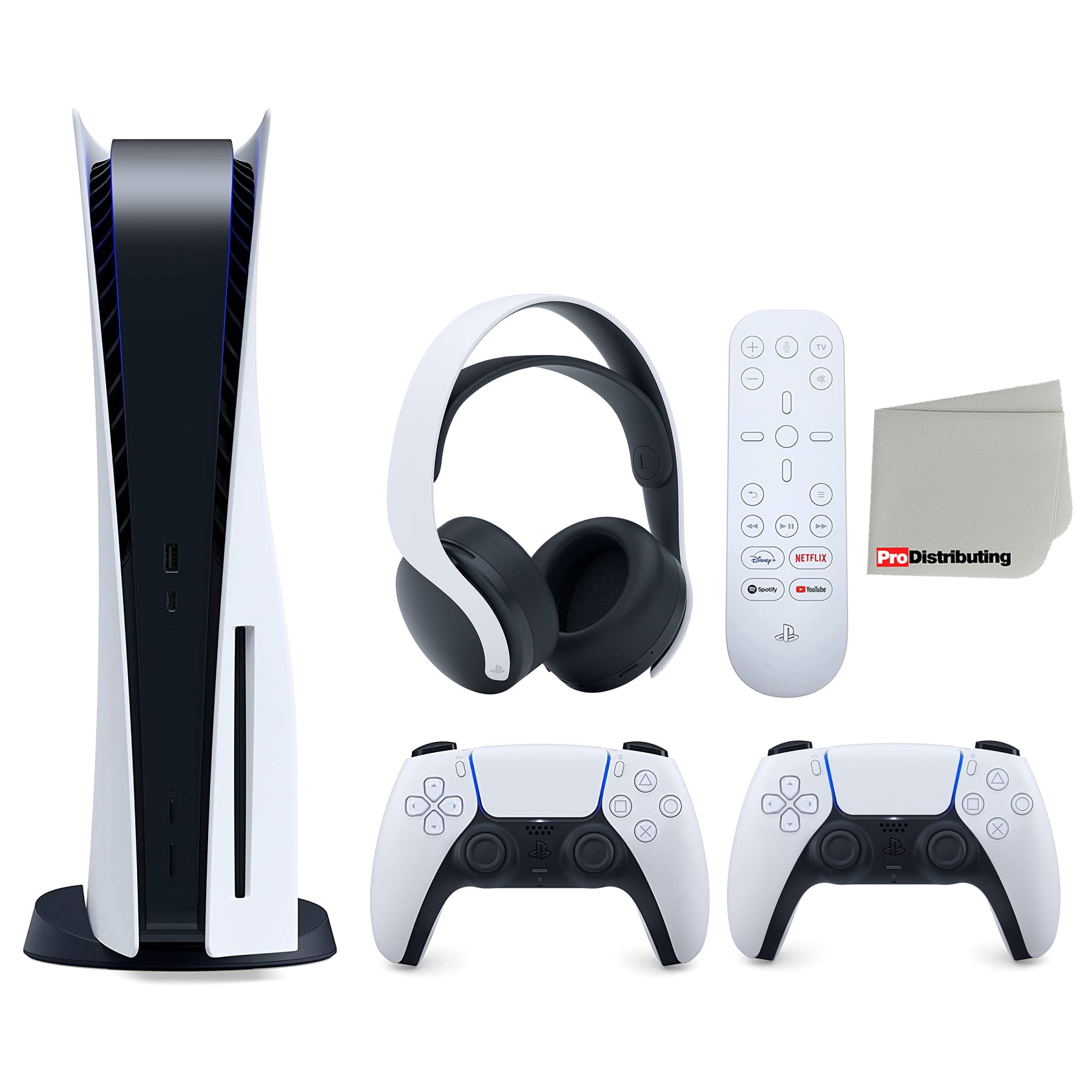 Sony Playstation 5 825GB with White Extra Controller, White