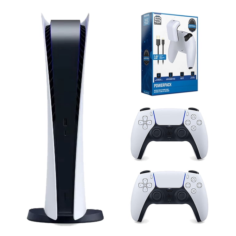 Sony Playstation 5 Digital Edition Console with Extra White 