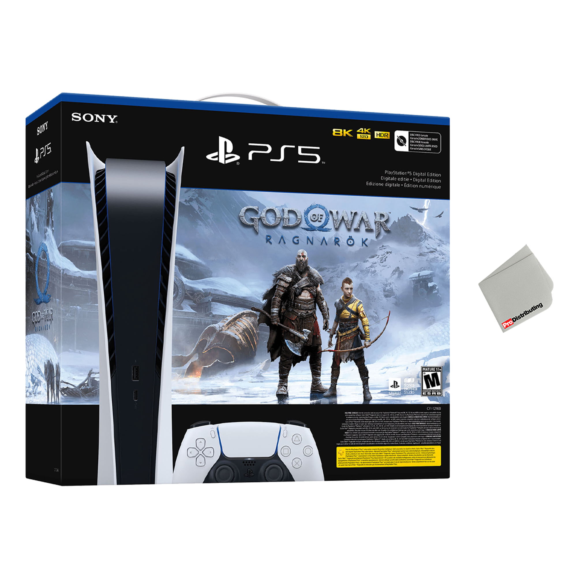 Sony Playstation 5 Digital Edition God of War Ragnar k Bundle with