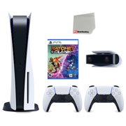 Sony PlayStation 5 Disc Version Console 2 White Controllers, New
