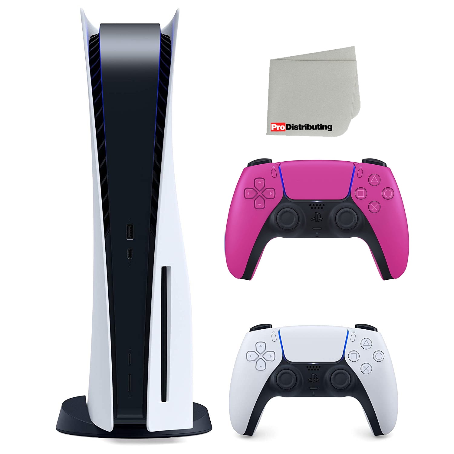 Sony Playstation 5 Disc Version Japan Import (Sony PS5 Disc) with Extra  Nova Pink Controller and Cleaning Cloth