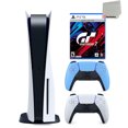 thumbnail image 1 of Sony Playstation 5 Disc Version (PS5 Disc) with Extra Blue Controller and Gran Turismo 7 Launch Edition Bundle, 1 of 4