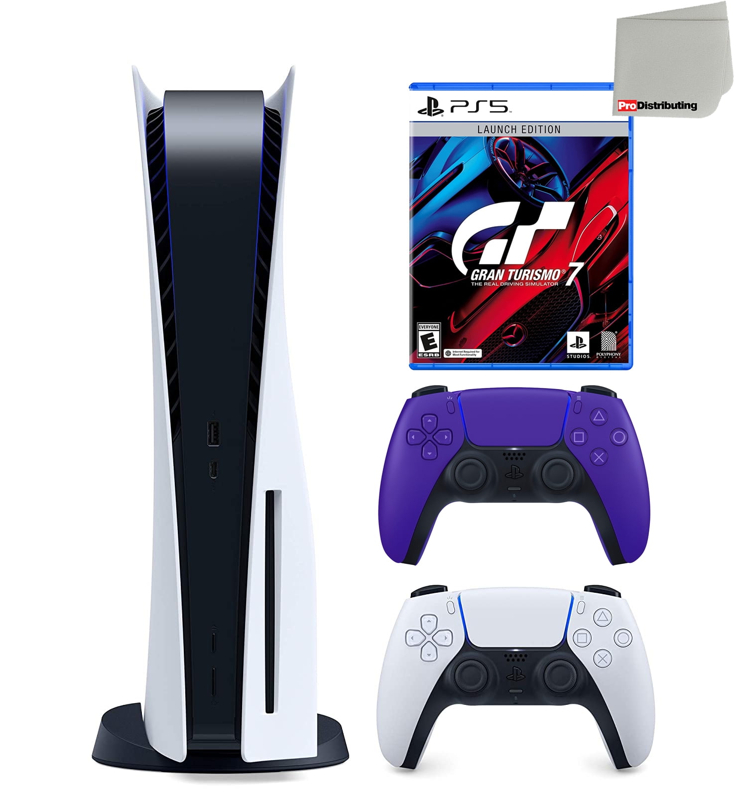 Sony Playstation 5 Disc Version (PS5 Disc) with Extra Purple