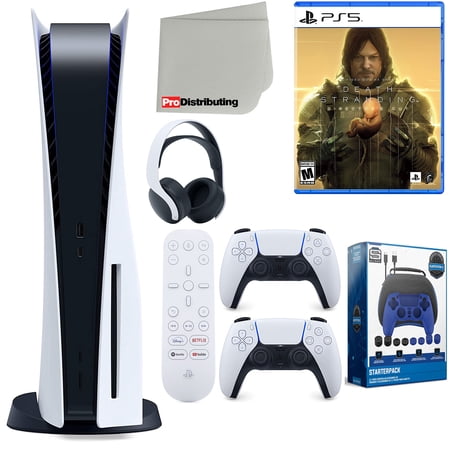 Sony PlayStation 825GB with Death Stranding Director's Cut Bundle, 2 Controllers, White