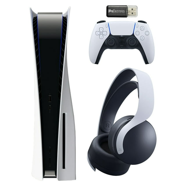 Sony Playstation 5 Disc Version (Sony PS5 Disc) with PULSE 3D Wireless