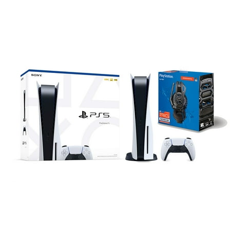 Sony Playstation 5 Disc Version with Plantronics RIG 505 HS Gaming Headset Bundle