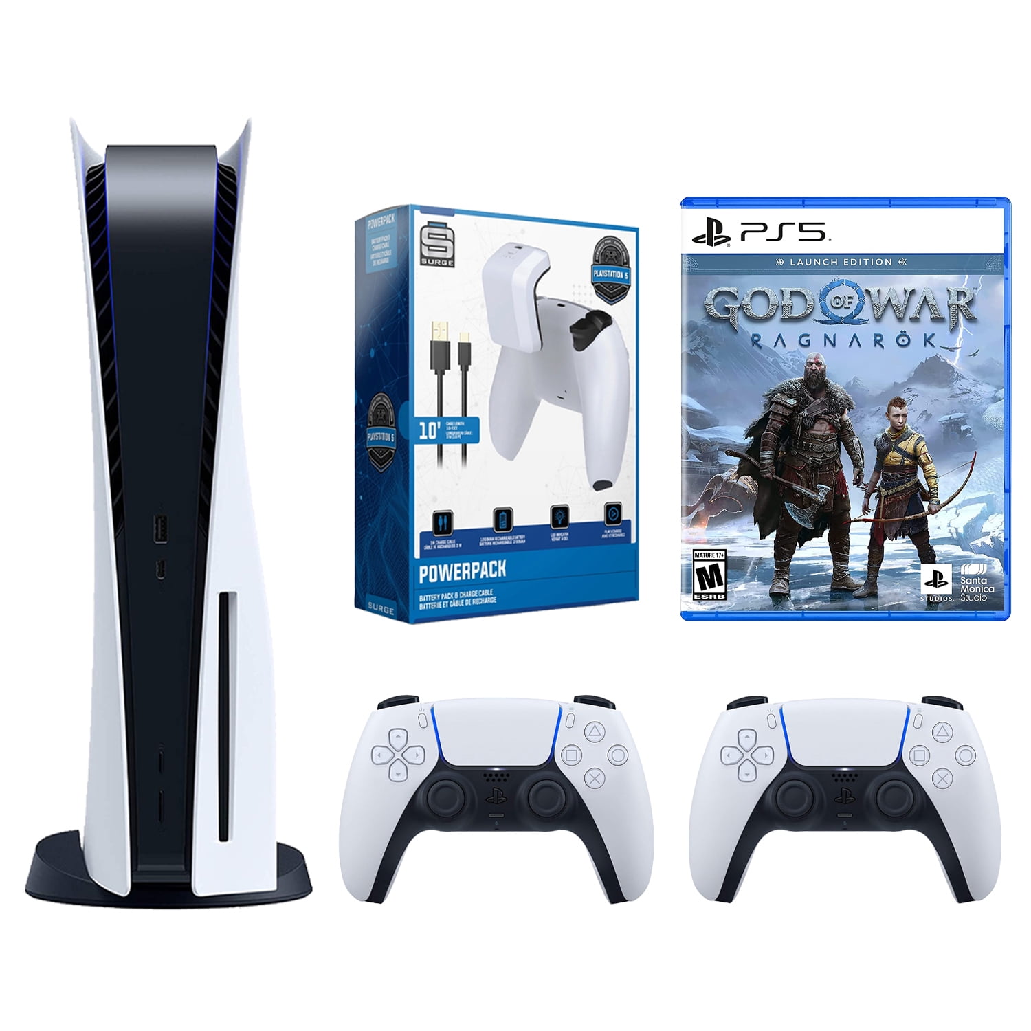 Sony PlayStation 5 Digital Edition With God of War Ragnarok included Branco