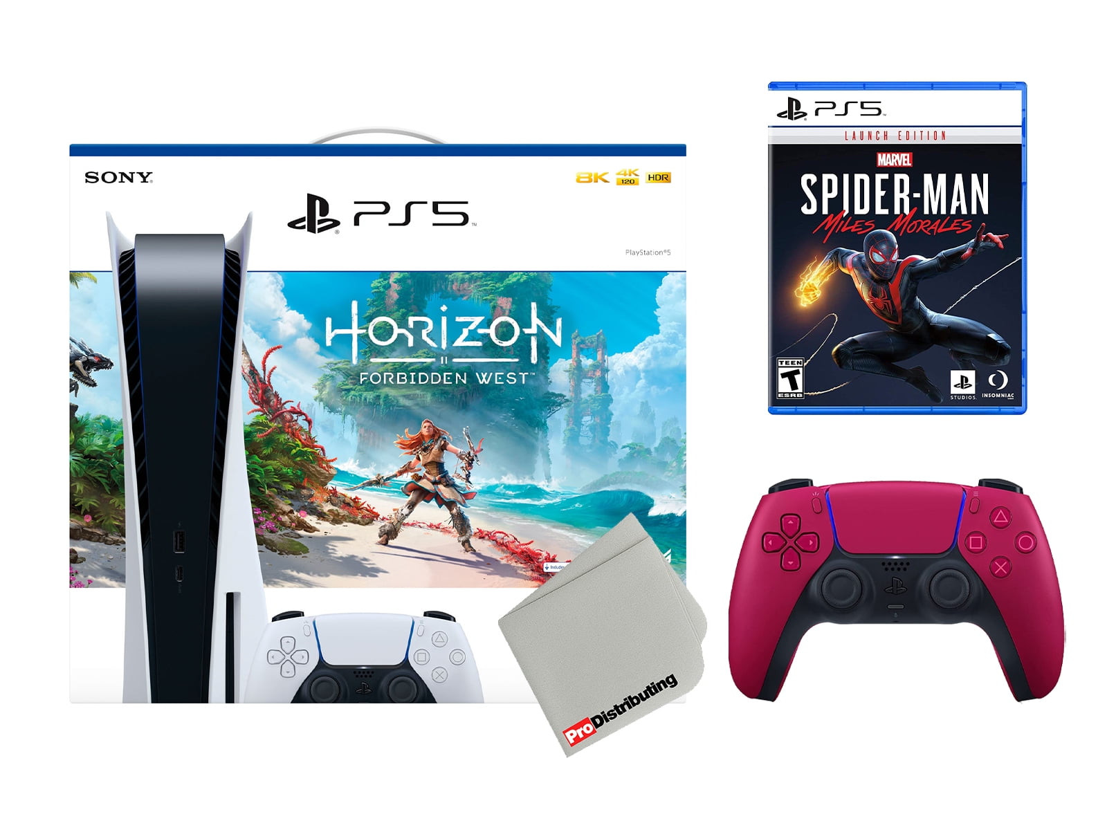 PlayStation VR2 and PlayStation_PS5 Video Game Console (Digital Edition) –  Horizon Forbidden West Bundle–with Extra Galactic Purple Dualsense  Controller 