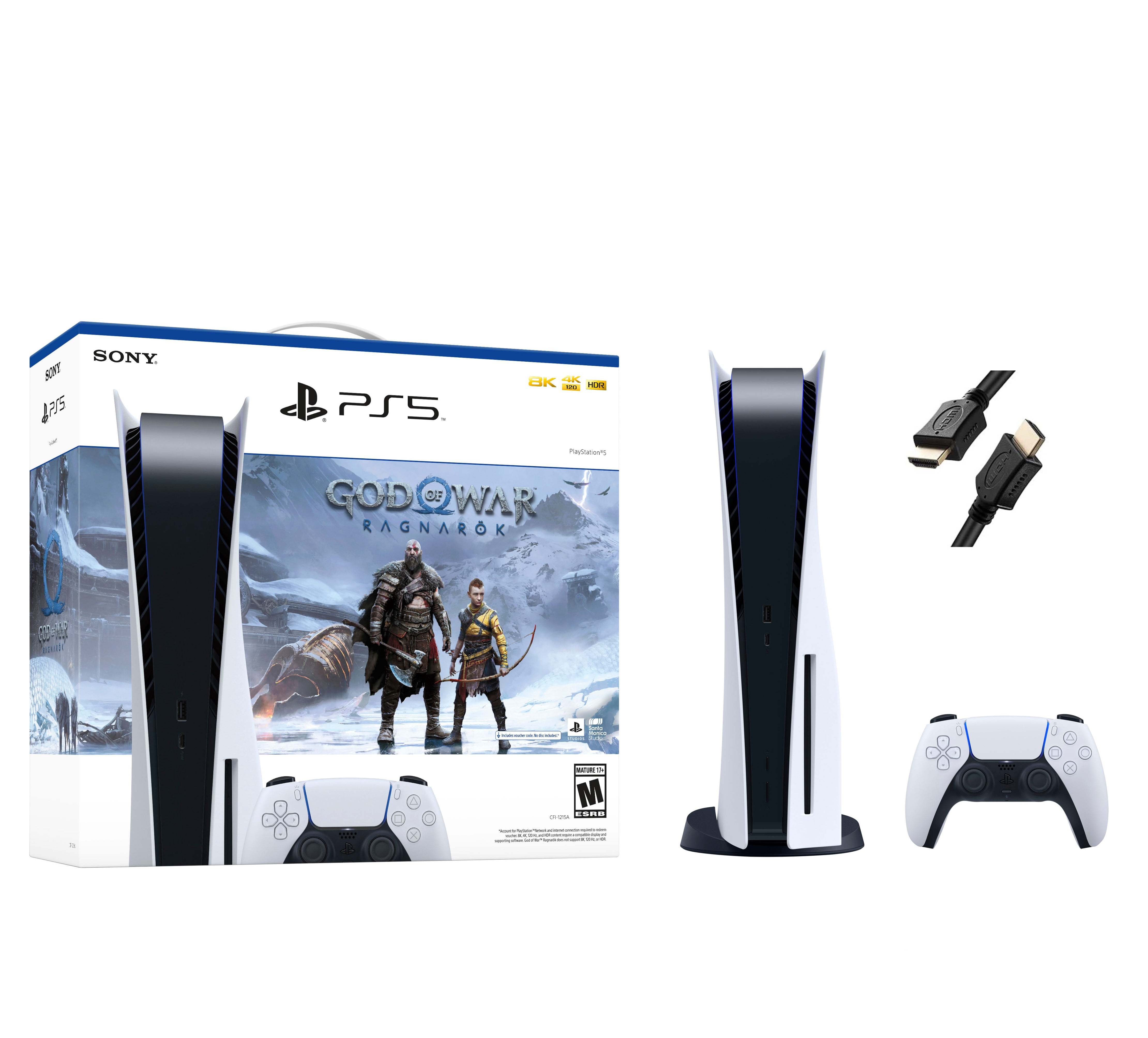 Sony PlayStation 5 Console - God of War Ragnarok Bundle