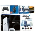 thumbnail image 1 of Sony Playstation 5 Slim Digital with Extra Gray Camo Controller, Plantronics Headset, Trigger Stop Kit, FPS Grip Kit and MightySkins Decal Voucher + 1 Year CPS Extended Warranty, 1 of 4