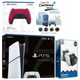 thumbnail image 1 of Sony Playstation 5 Slim Digital with Extra Cosmic Red Controller, Dual Charging Dock and MightySkins Decal Voucher Plus 1 Year CPS Extended Warranty, 1 of 4