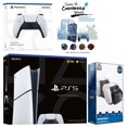 thumbnail image 1 of Sony Playstation 5 Slim Digital with Extra White Controller, Dual Charging Dock and MightySkins Decal Voucher Plus 1 Year CPS Extended Warranty, 1 of 4