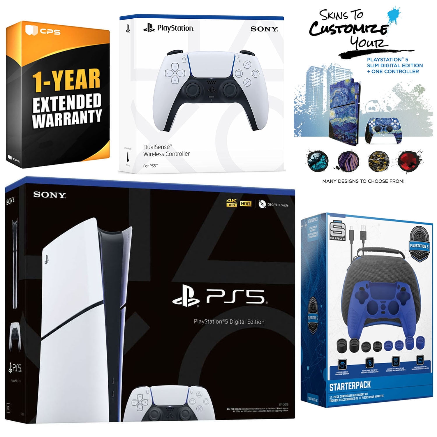Sony PlayStation 5 Digital Console with Extra Purple