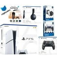 thumbnail image 1 of Sony Playstation 5 Slim Disc Bundle with Black Pulse Headset, Extra Gray Camo Controller, FPS Grip Kit, Dual Charge Dock and MightySkins Decal Voucher, 1 of 7