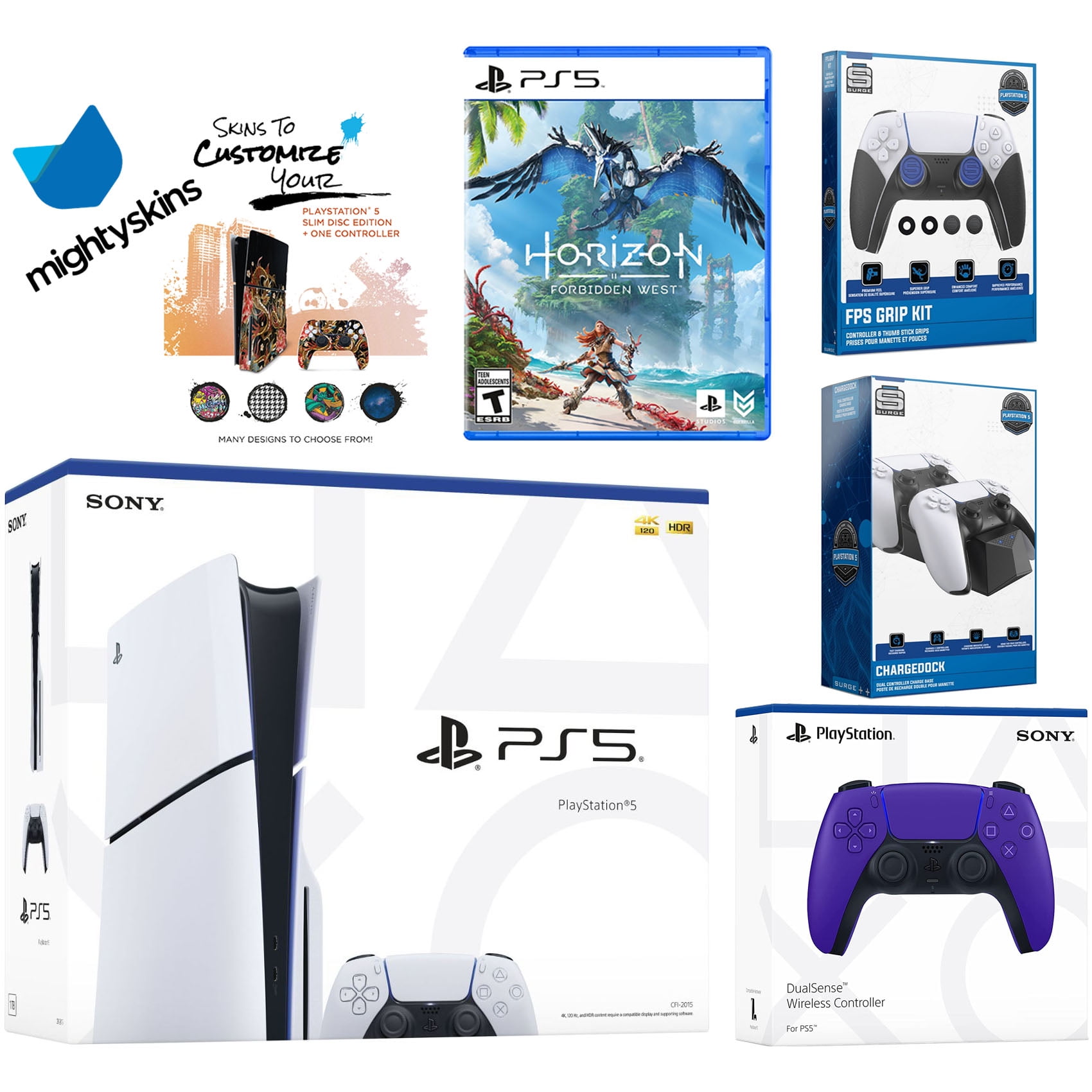 Sony Playstation 5 Slim Disc Bundle with Horizon Forbidden