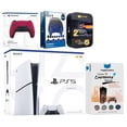 thumbnail image 1 of Sony Playstation 5 Slim Disc with Extra Cosmic Red Controller, Gamer Starter Kit and MightySkins Decal Voucher Plus 2 Year CPS Extended Warranty, 1 of 4