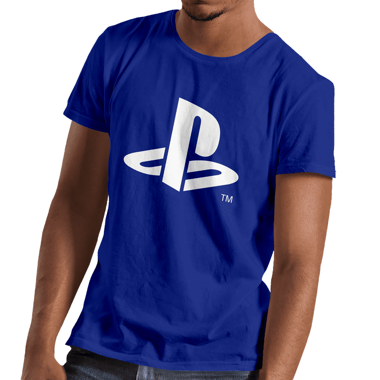 Sony Playstation Logo Mens and Womens Short Sleeve T Shirt Royal S XXL Walmart