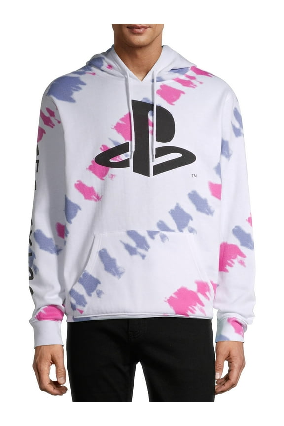 Playstation Men's & Big Men's Tie Dye Graphic Hoodie