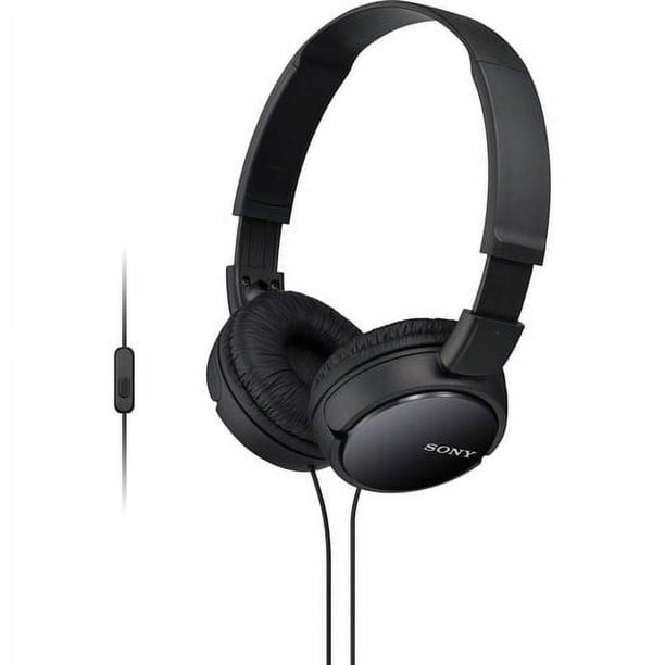 Sony Premium Lightweight Extra Bass Stereo Headphones With Universal In line Microphone and Remote for Apple Iphone Android Smartphone Black Discontinued Walmart Business Supplies